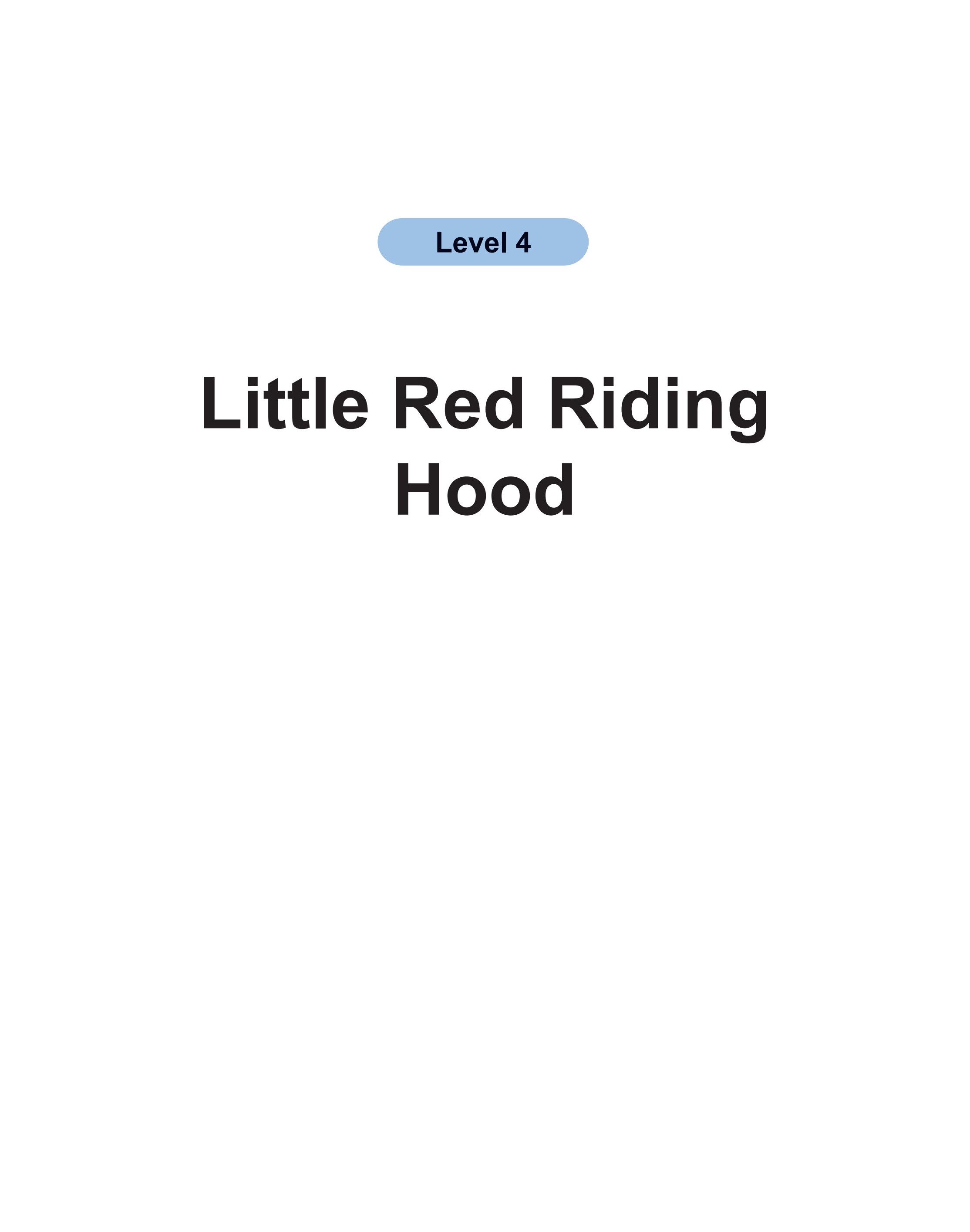 Little Red Riding Hood