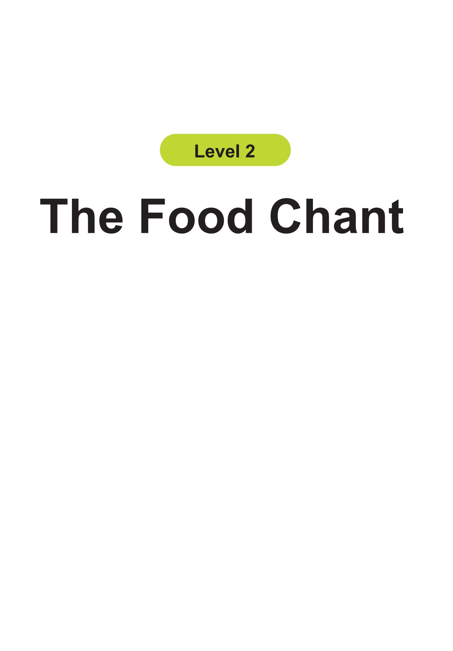 The Food Chant