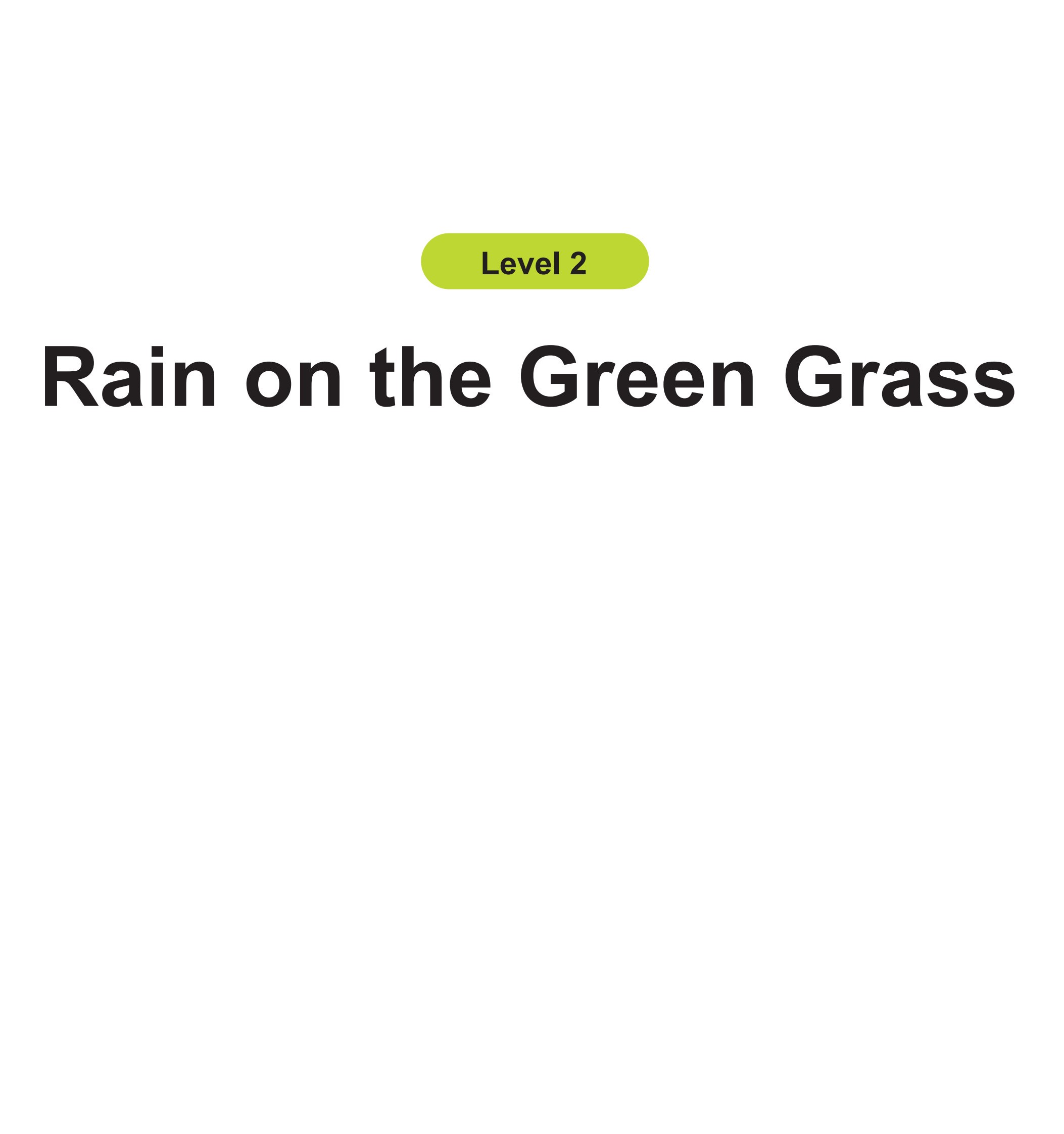 Rain on the Green Grass