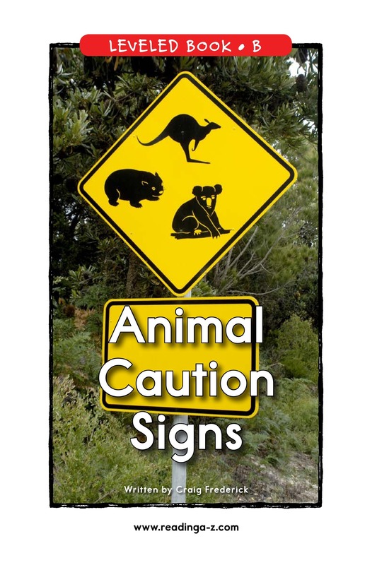 Animal Caution Signs