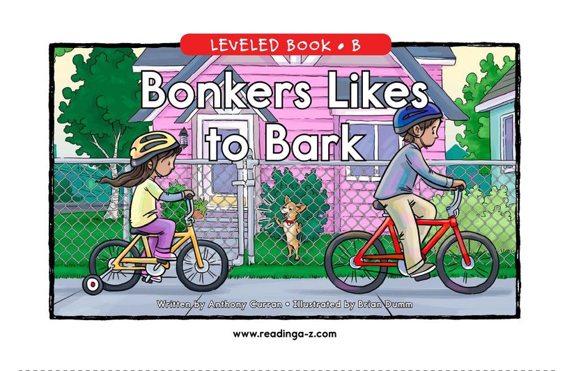 Bonkers Likes to Bark