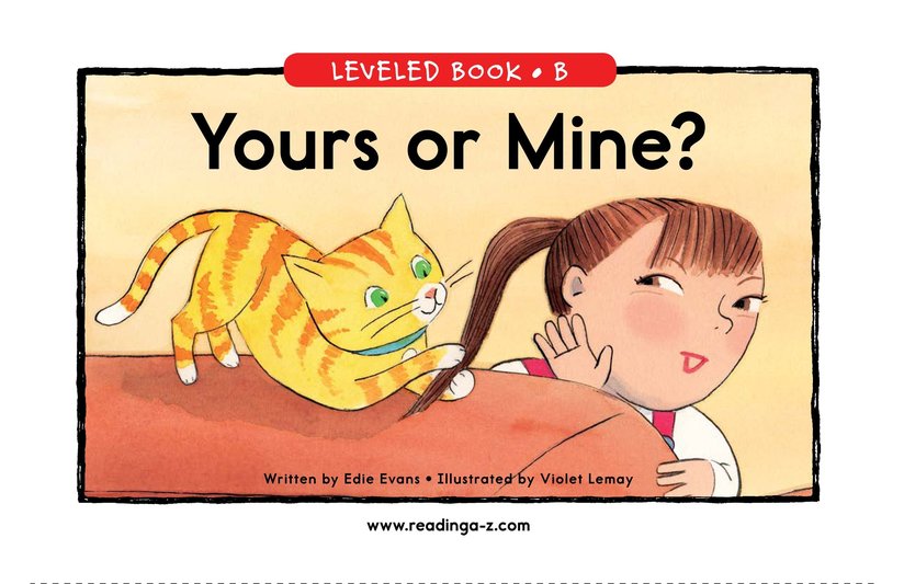 Yours or Mine