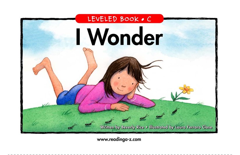I Wonder