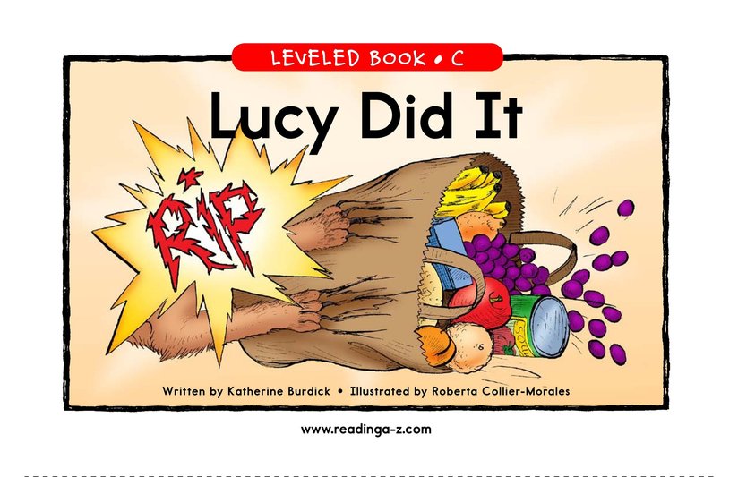 Lucy Did It