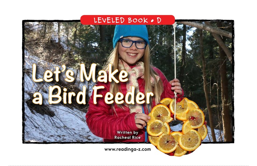 Let's Make a Bird Feeder