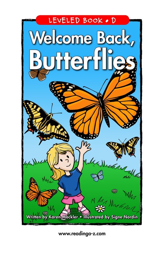 Welcome Back,Butterflies