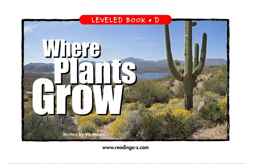 Where Plants Grow