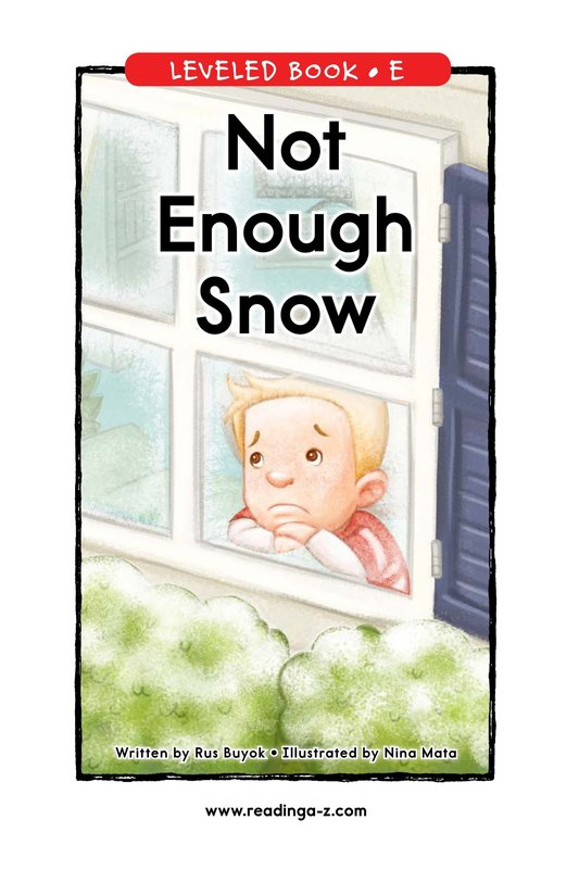 Not Enough Snow