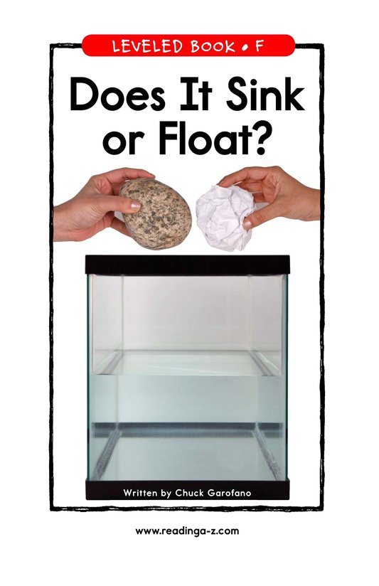 Does It Sink or Float