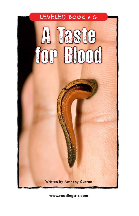A Taste for Blood