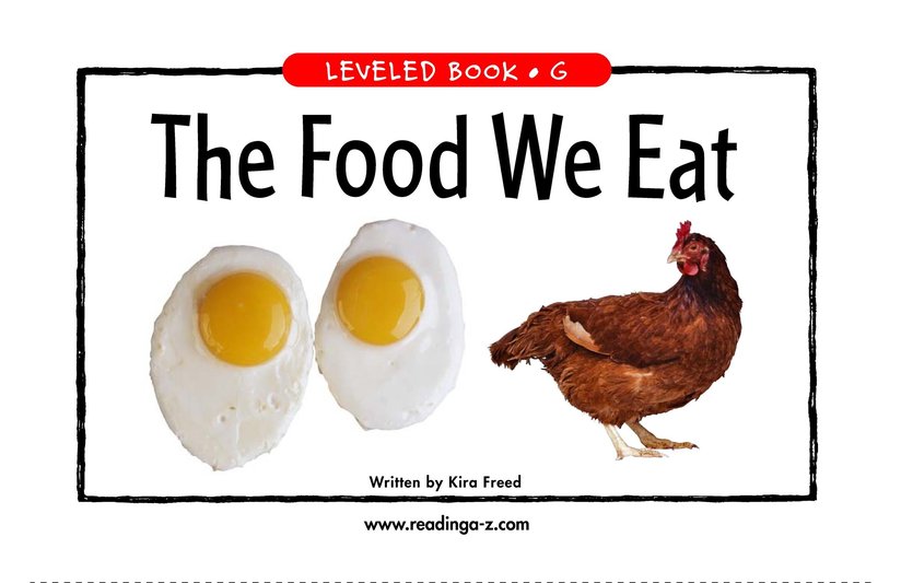 The Food We Eat