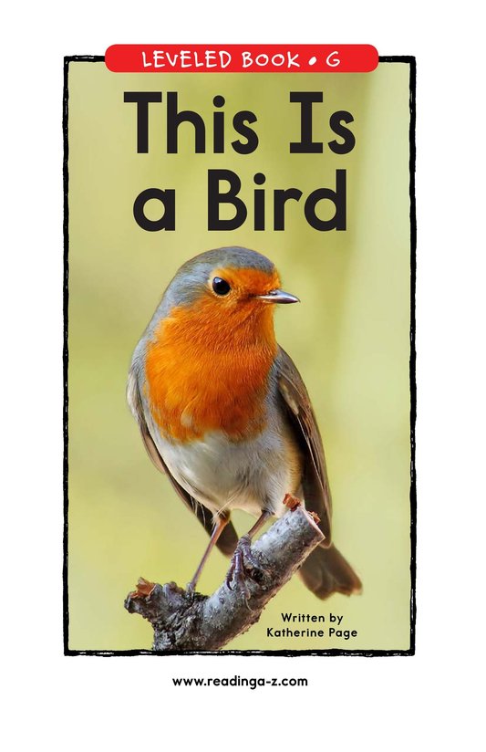 This Is a Bird