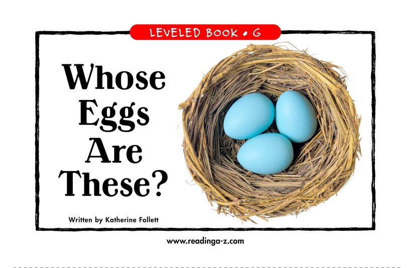 Whose Eggs Are These