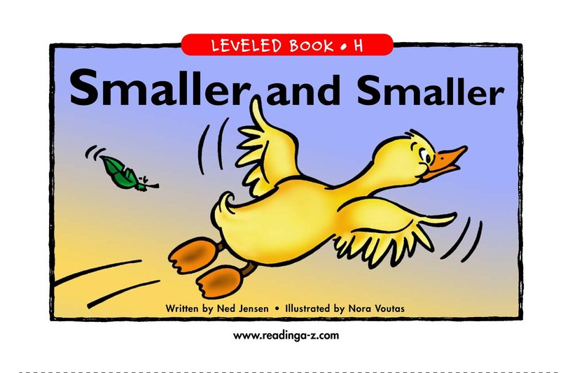 Smaller and Smaller