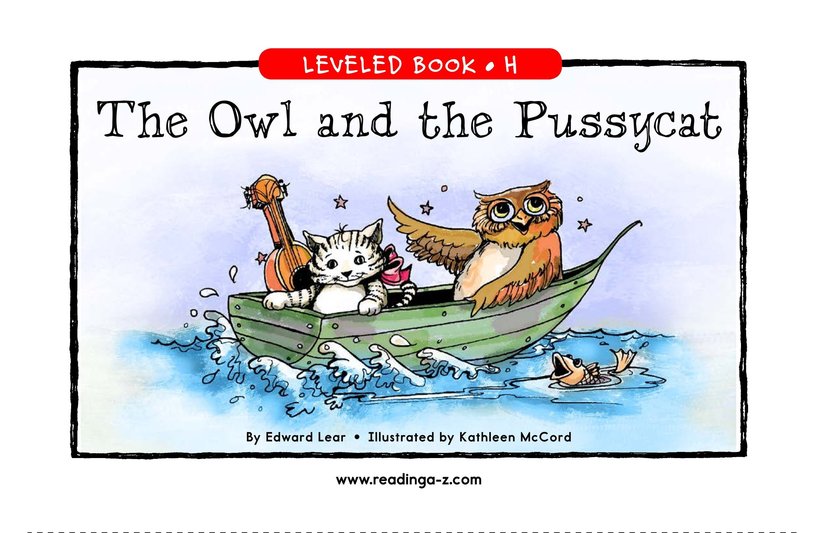 The Owl and the Pussycat