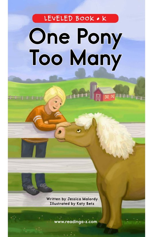 One Pony Too Many