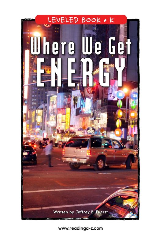 Where We Get Energy