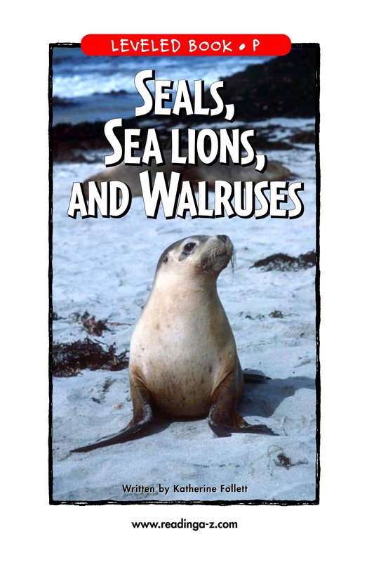 Seals,Sea Lions,and Walruses