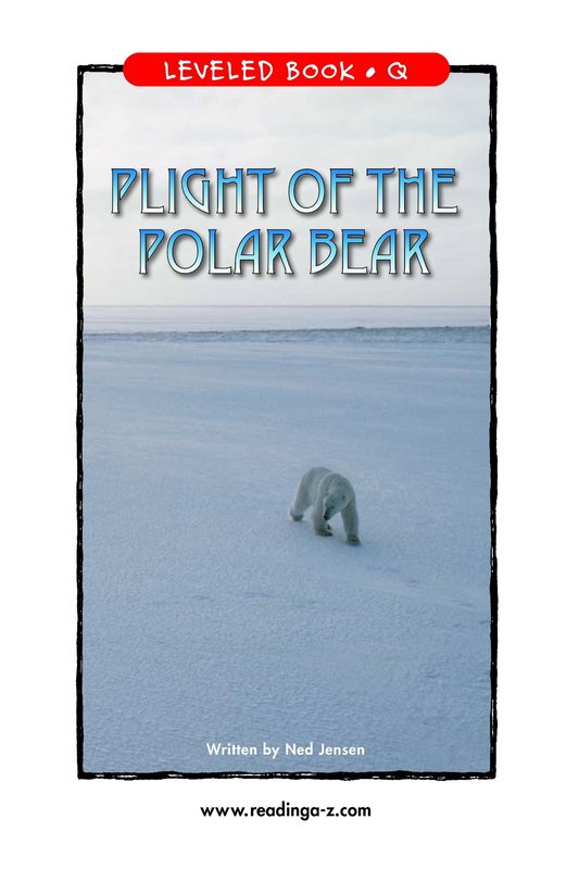Plight of the Polar Bear