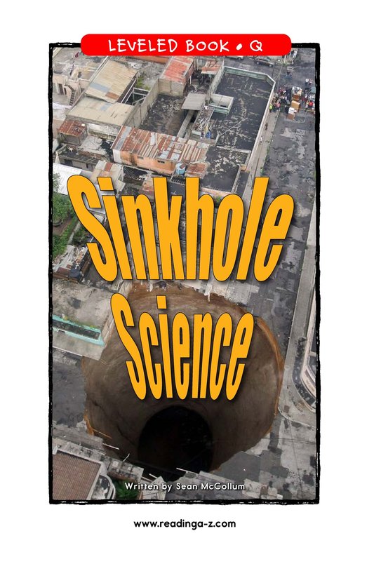 Sinkhole Science