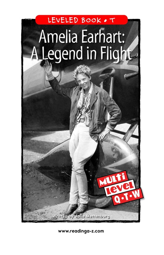 Amelia Earhart A Legend in Flight