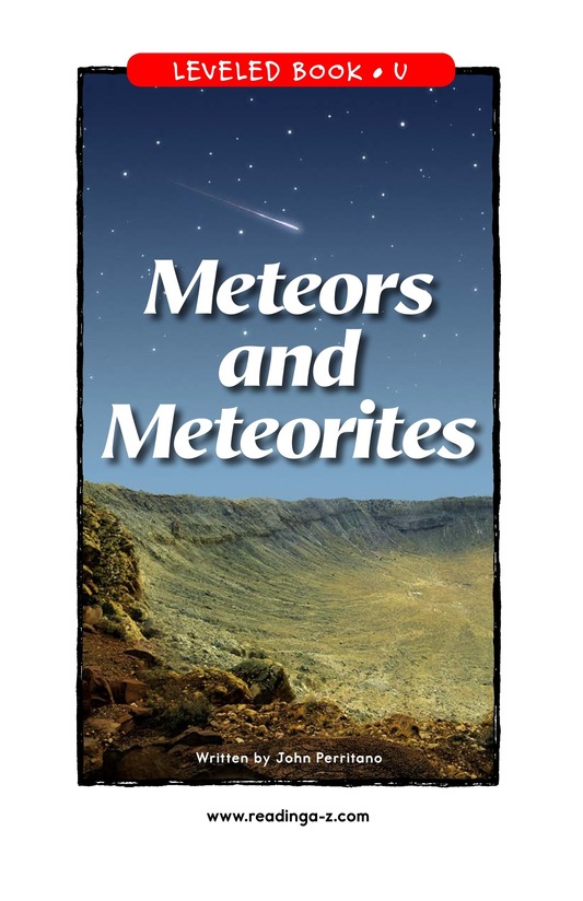 Meteors and Meteorites