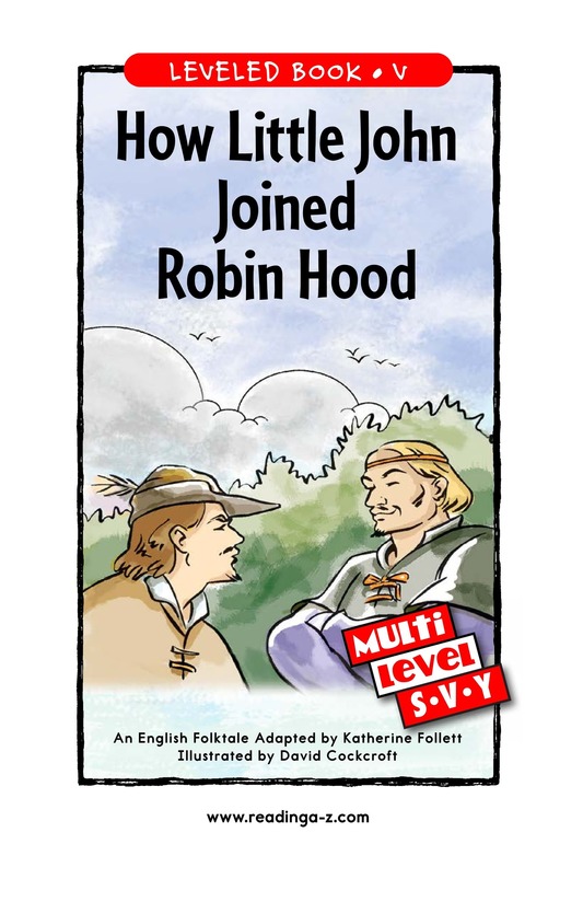 How Little John Joined Robin Hood