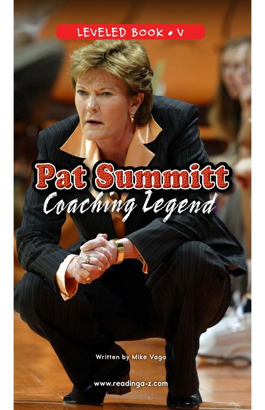 Pat Summitt Coaching Legend