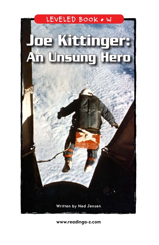 Joe Kittinger An Unsung Hero