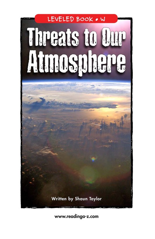 Threats to Our Atmosphere