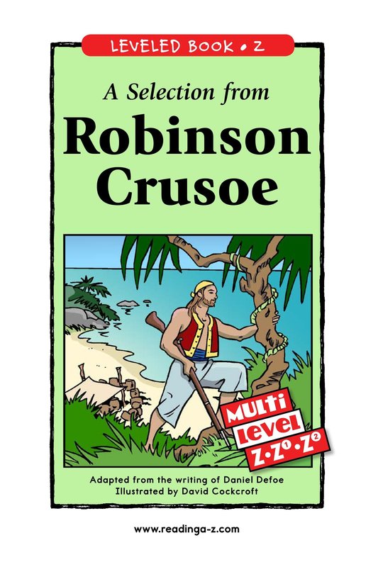A Selection From Robinson Crusoe