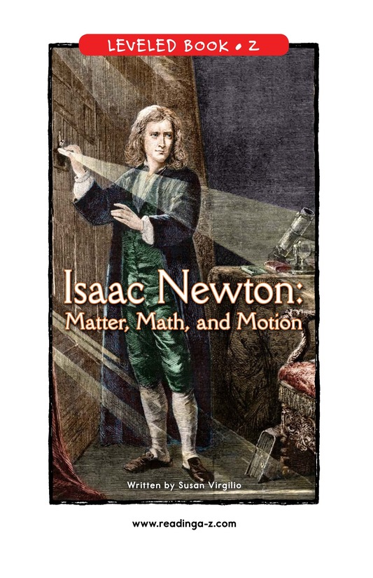 Isaac Newton:Matter,Math,and Motion