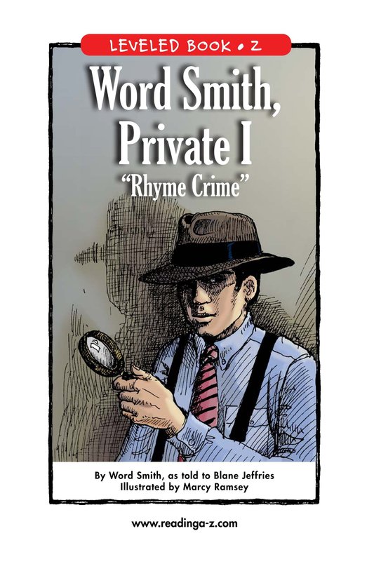 Word Smith,Private I Rhyme Crime