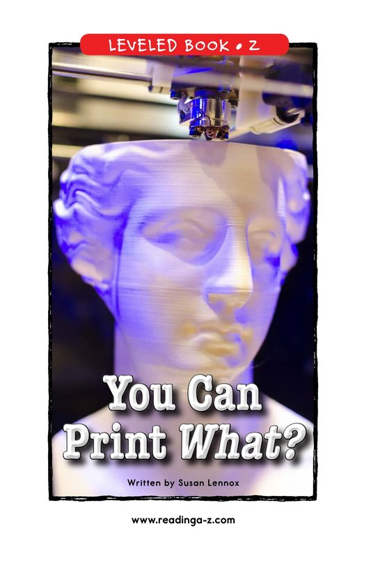 You Can Print What