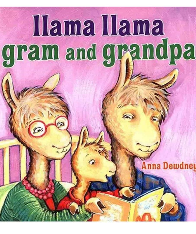 Llama Gram and Grandpa