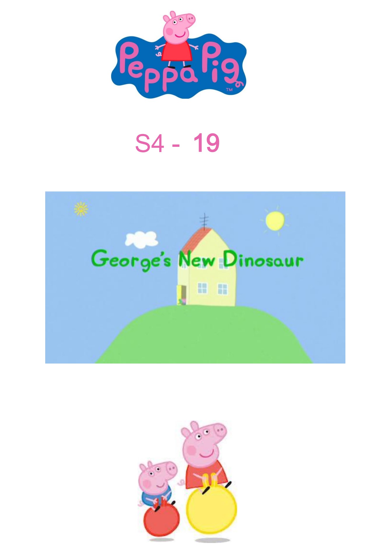 George's New Dinosaur