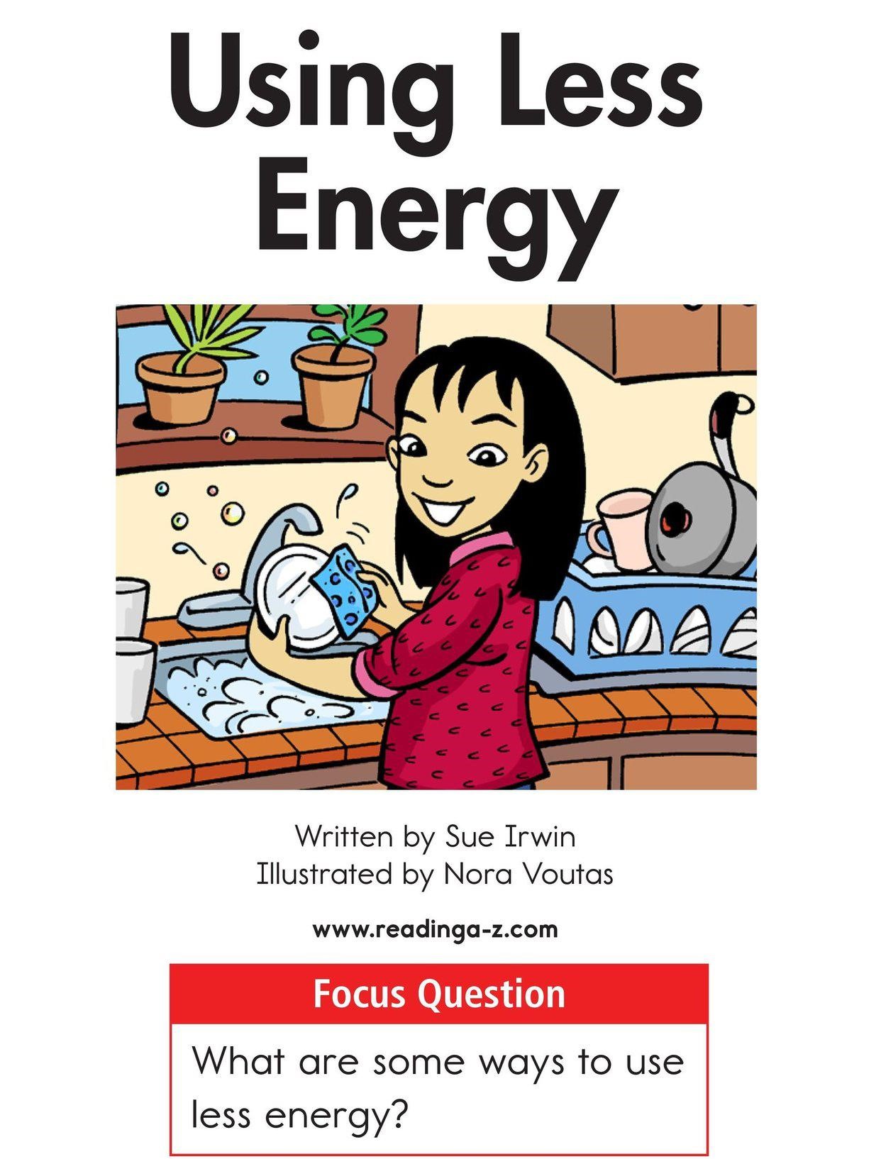 Using Less Energy