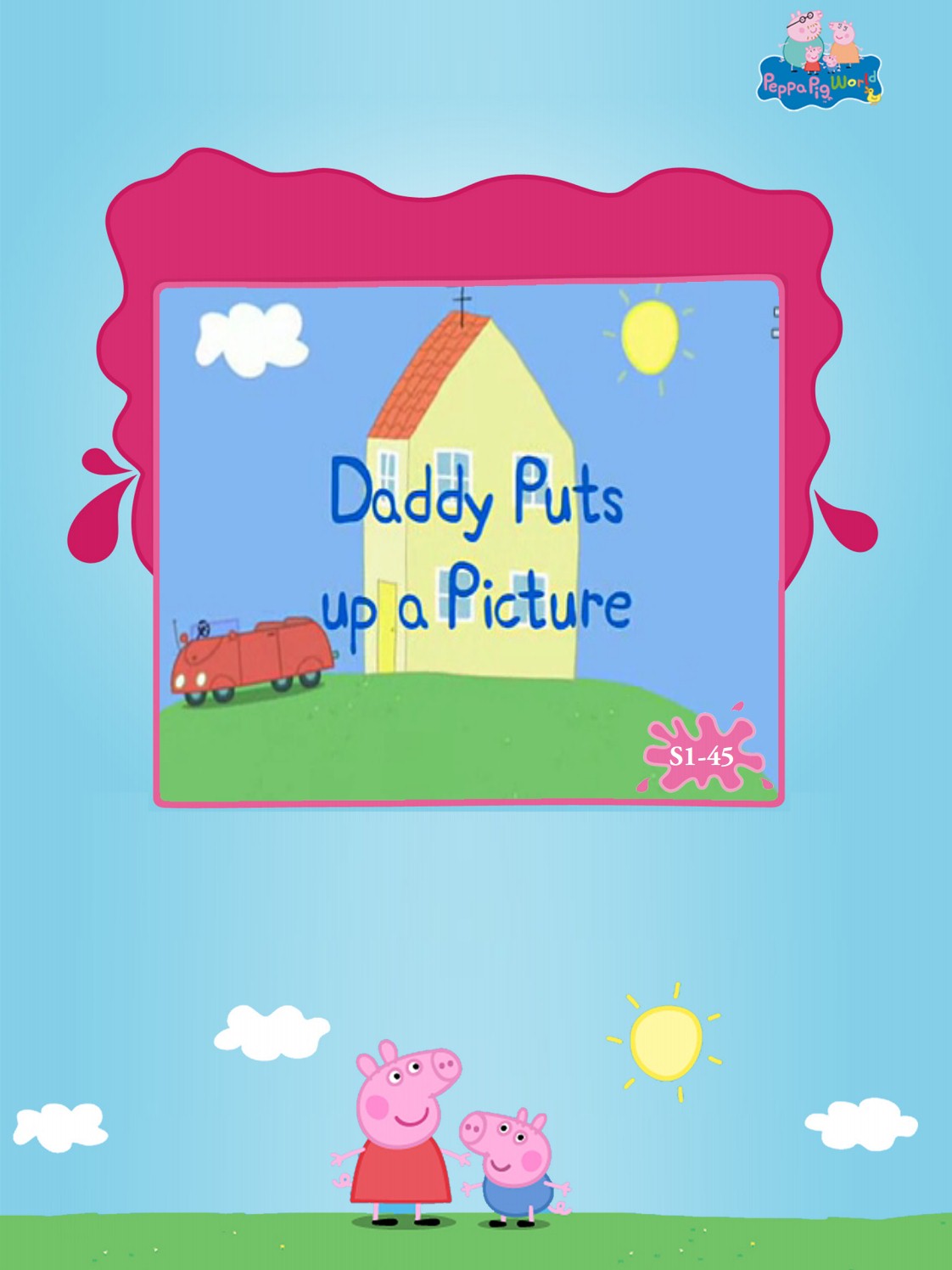Daddy Puts up a Picture
