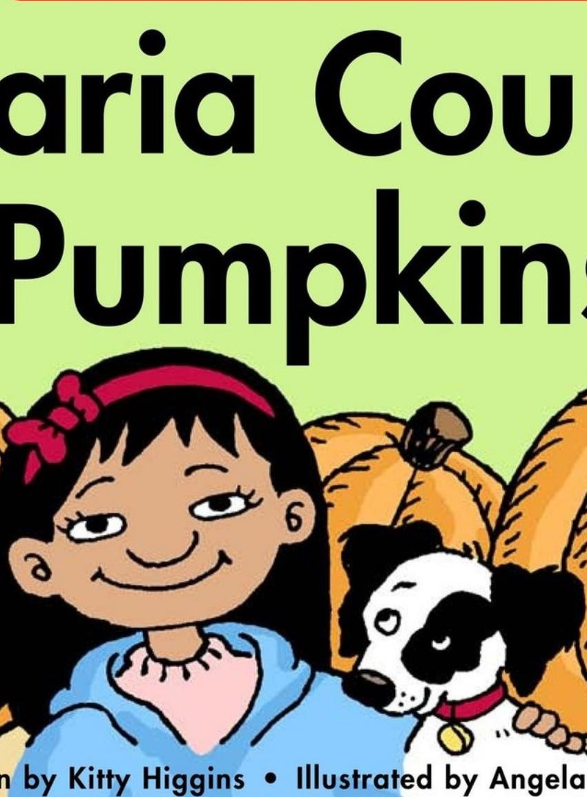 Maria counts pumpkins