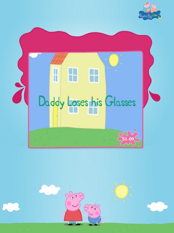 Daddy loses his glasses